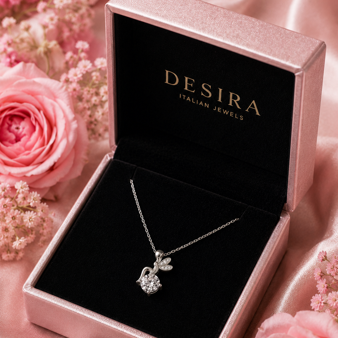 Collana Aurora - Argento 925 & Moissanite 1 Carato