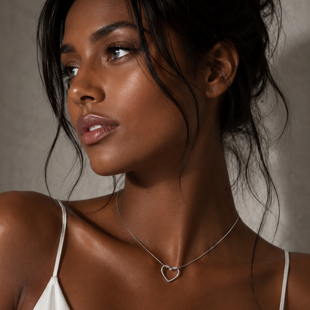 Collana Cuore Intrecciato - Placcato Oro 18K