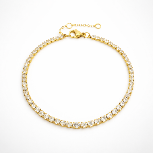 Bracciale Tennis - Placcato Oro 18K