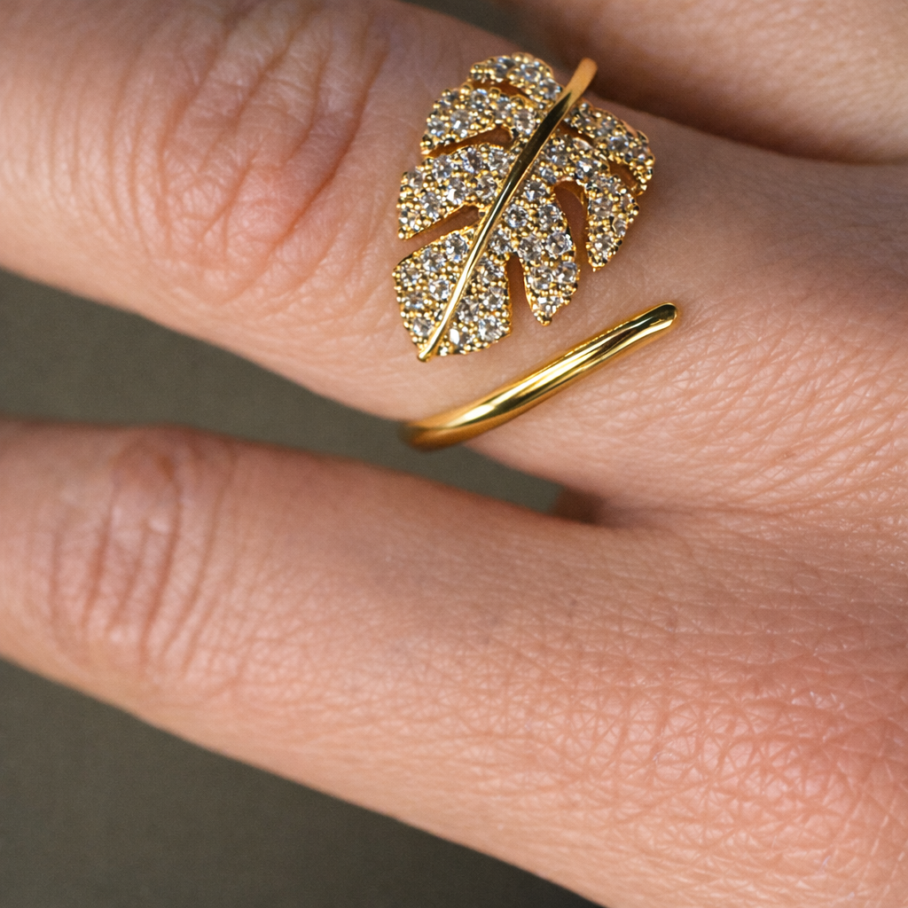 Leaf Ring - 18K Gold Plated
