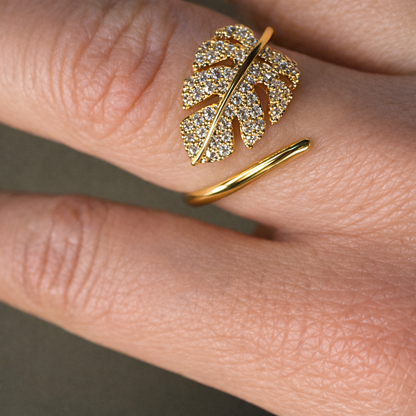 Leaf Ring - 18K Gold Plated