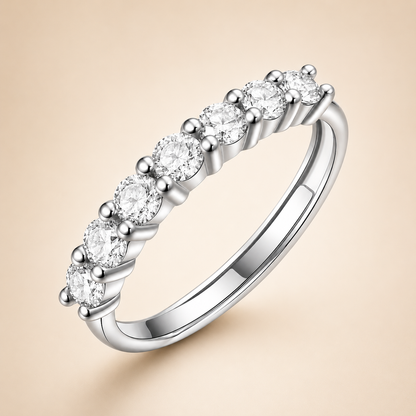 Anello Eternity - Argento 925 & Moissanite