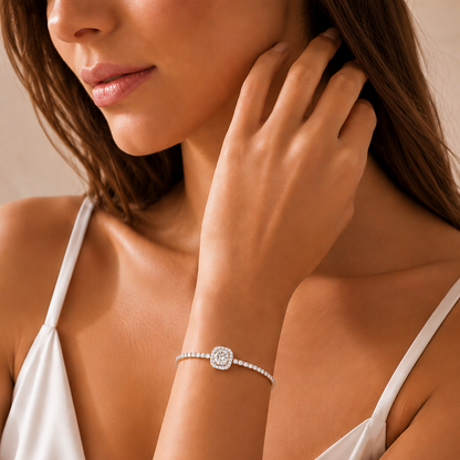 Bracciale Divinity - Argento 925 & Moissanite