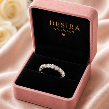 Anello Eternity - Argento 925 & Moissanite