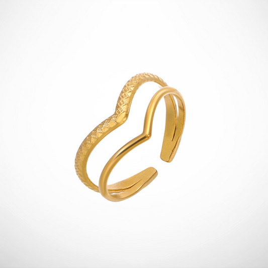 Anello Wild - Placcato Oro 18K