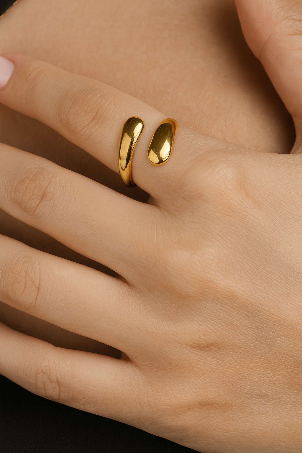 Anello Drop - Placcato Oro 18K