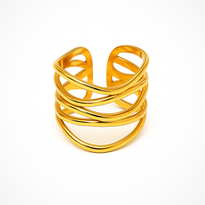 Anello Essenza - Placcato Oro 18k