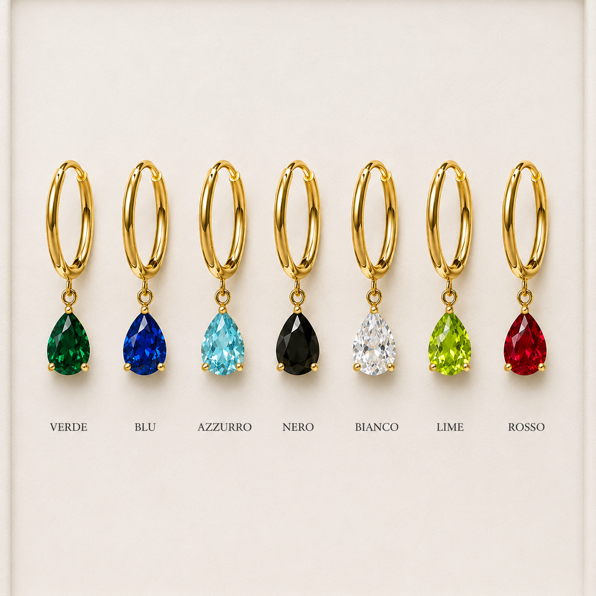 Orecchini Goccia di Luce - Placcato Oro 18K