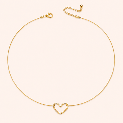 Collana Cuore Intrecciato - Placcato Oro 18K