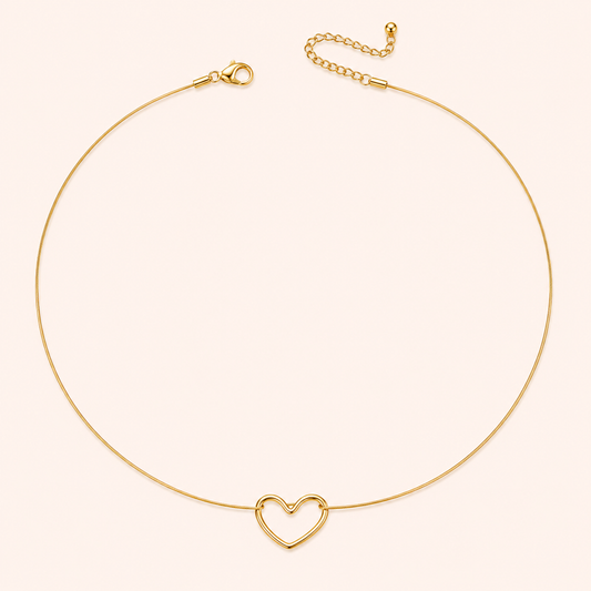 Collana Cuore Intrecciato - Placcato Oro 18K
