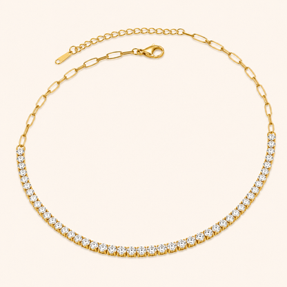 Collana Tennis - Placcato Oro 18K