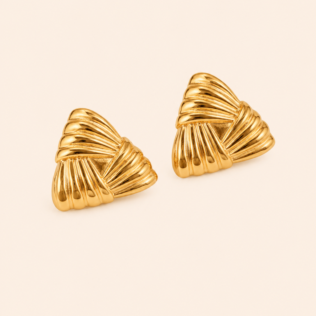 Orecchini Tria - Placcato Oro 18K