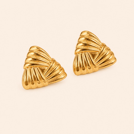 Orecchini Tria - Placcato Oro 18K