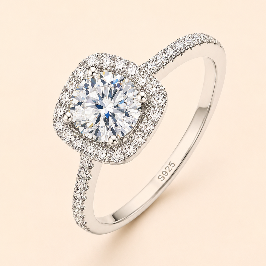 Anello Incanto - Argento925 Moissanite Premium