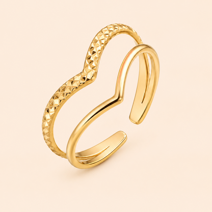 Anello Wild - Placcato Oro 18K