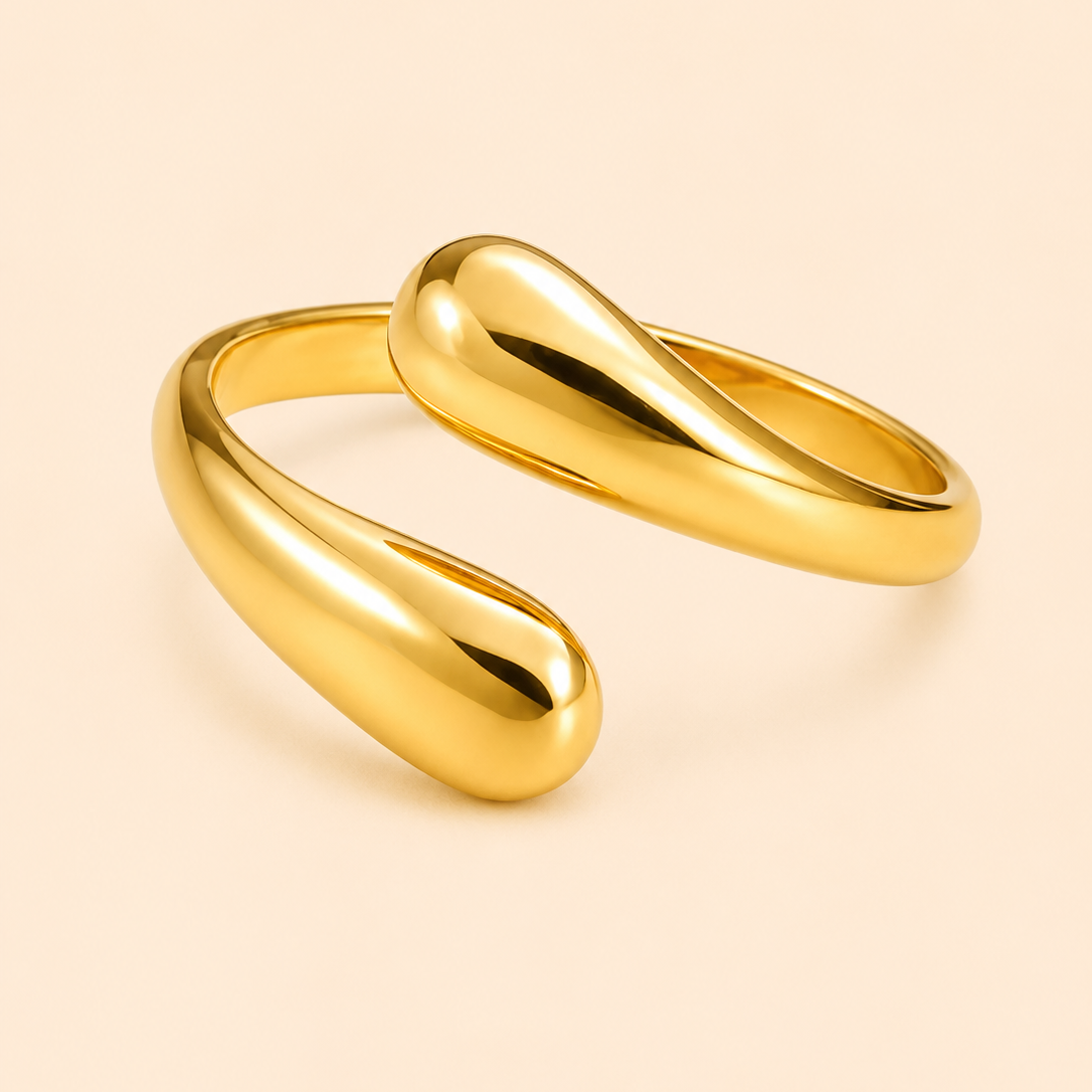 Anello Drop - Placcato Oro 18K