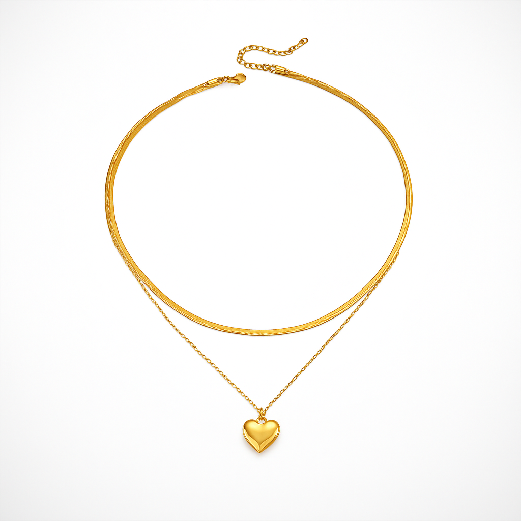 Collana Duo con Cuore