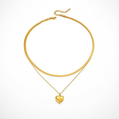 Collana Duo con Cuore