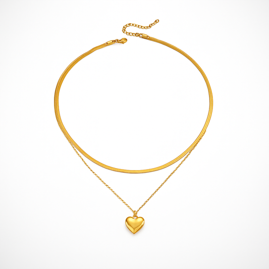 Collana Duo con Cuore