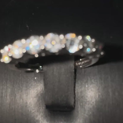 Anello Eternity - Argento 925 & Moissanite
