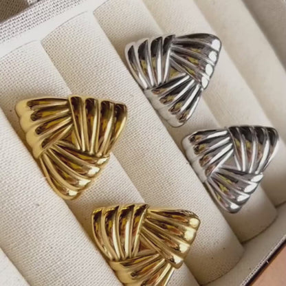 Orecchini Tria - Placcato Oro 18K